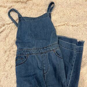 Universal Thread tie-back denim romper
